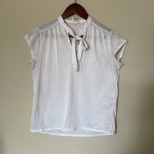 Vintage St Michael bow cap sleeve blouse